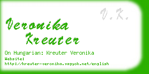 veronika kreuter business card